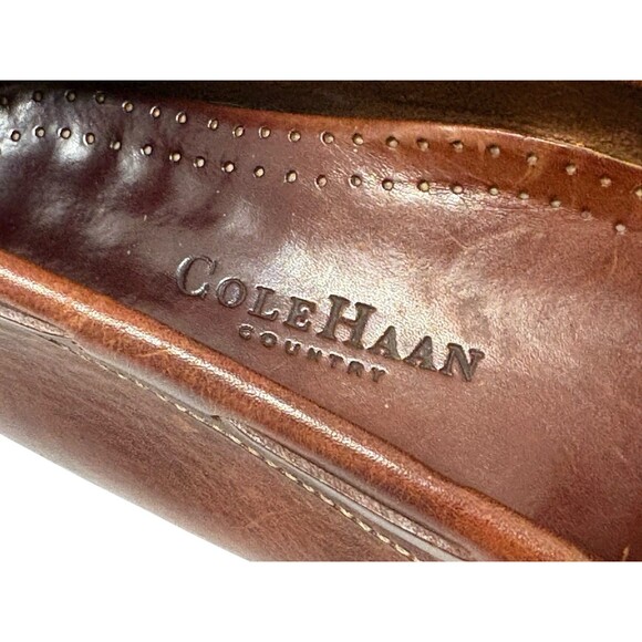 Cole Haan Mens 8.5 M Gunnison Driver Driving Shoes Loafers Brown Leather main image 5